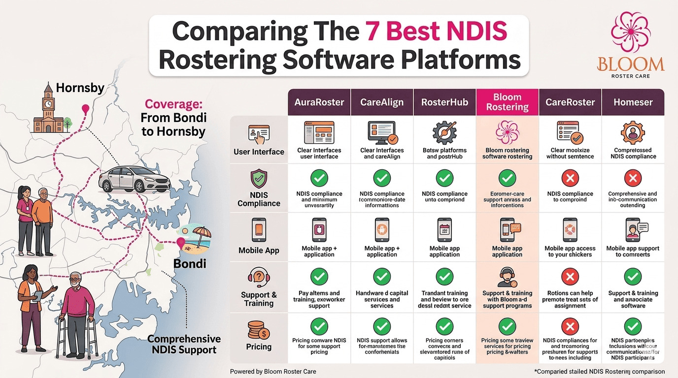 Comparing The 7 Best NDIS Rostering Software Platforms